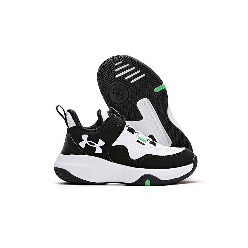 (Youth) UA Sportswear Sneakers 'Black White' 圖 5