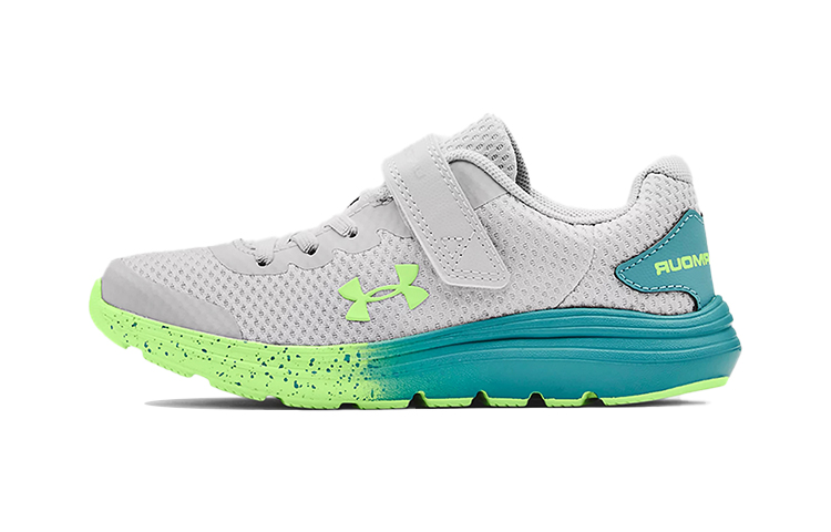 (Youth) UA Surge 2 AC Gray/Green 'Grey'