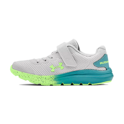 (Youth) UA Surge 2 AC Gray/Green 'Grey'