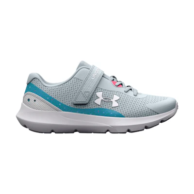 (Youth) UA Surge 3 AC Printed 'Halogen Blue Pink Shock'
