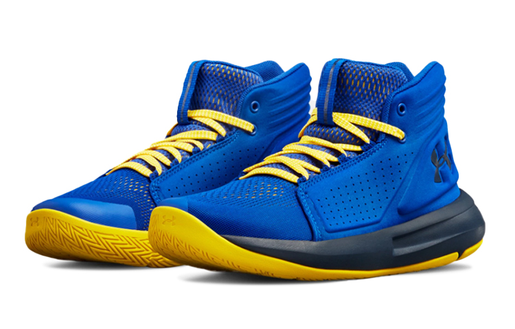 Lookbook (JR) Under Armour Torch Mid ''Bleu Jaune''. 3020428-401