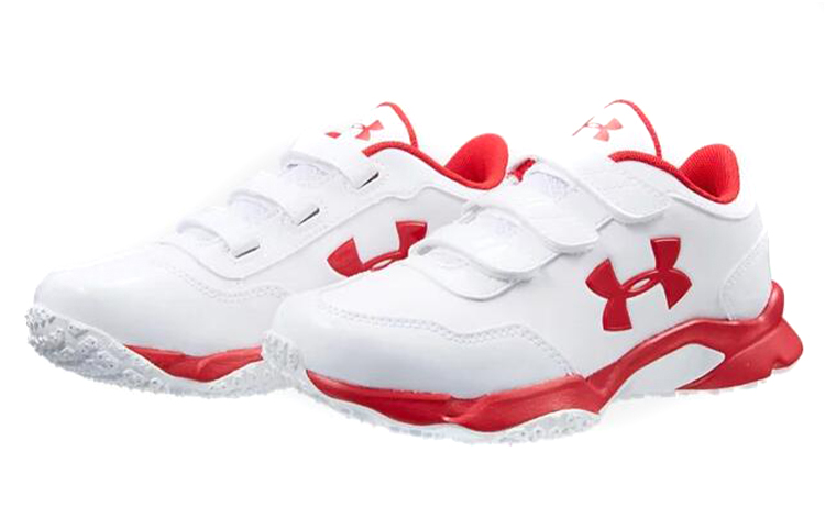 (Youth) UA Velcro Running Shoe 'White Red' 圖 3