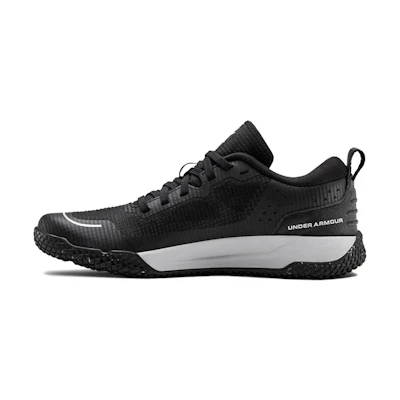 (Youth) UA X Level Mainshock Splatter Sneakers Black/White