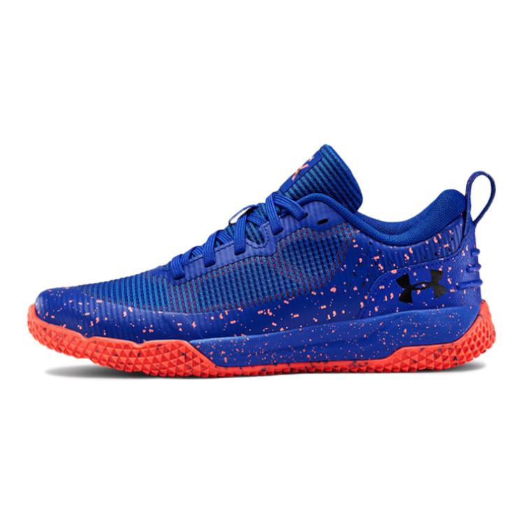 (Youth) Under Armour X Level Mainshock Splatter 'Blue Orange' 3022523-400