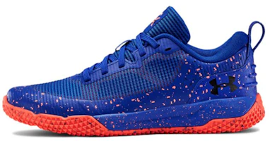 (Youth) Under Armour X Level Mainshock Splatter 'Blue Orange' 3022523-400 (Youth) Under Armour X Level Mainshock Splatter 'Blue Orange' 3022523-400