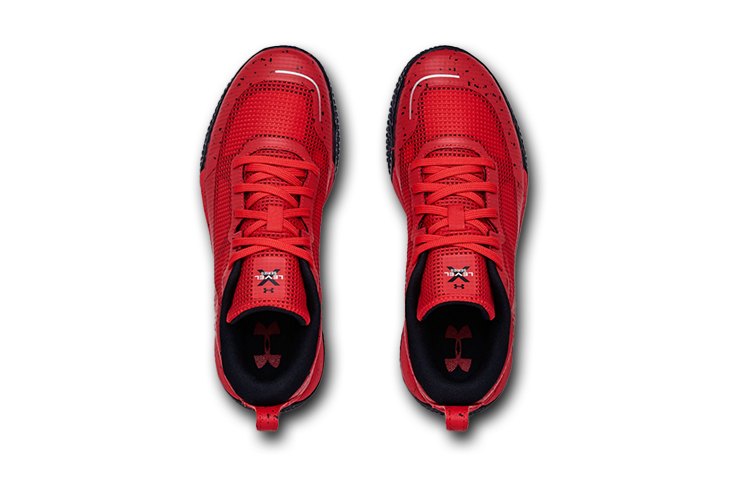Shop GS大童 Under Armour X Level Mainshock Splatter 紅黑