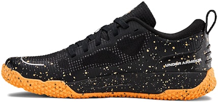 (Youth) Under Armour X Level Mainshock Splatter Sneakers Black/Orange 3022523-001 (Youth) Under Armour X Level Mainshock Splatter Sneakers Black/Orange 3022523-001