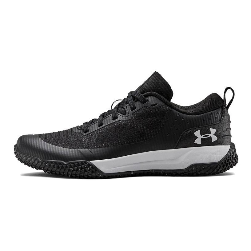 (Youth) Under Armour X Level Mainshock Splatter Sneakers Black/White 3022523-002