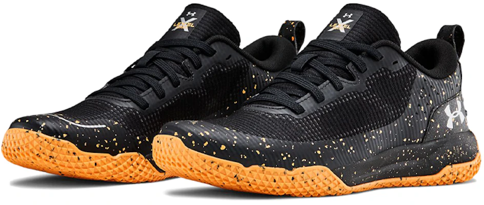 (JR) Under Armour X Level Mainshock Splatter Kasut Hitam/Jingga 3022523-001 Lookbook (JR) Under Armour X Level Mainshock Splatter Kasut Hitam/Jingga 3022523-001