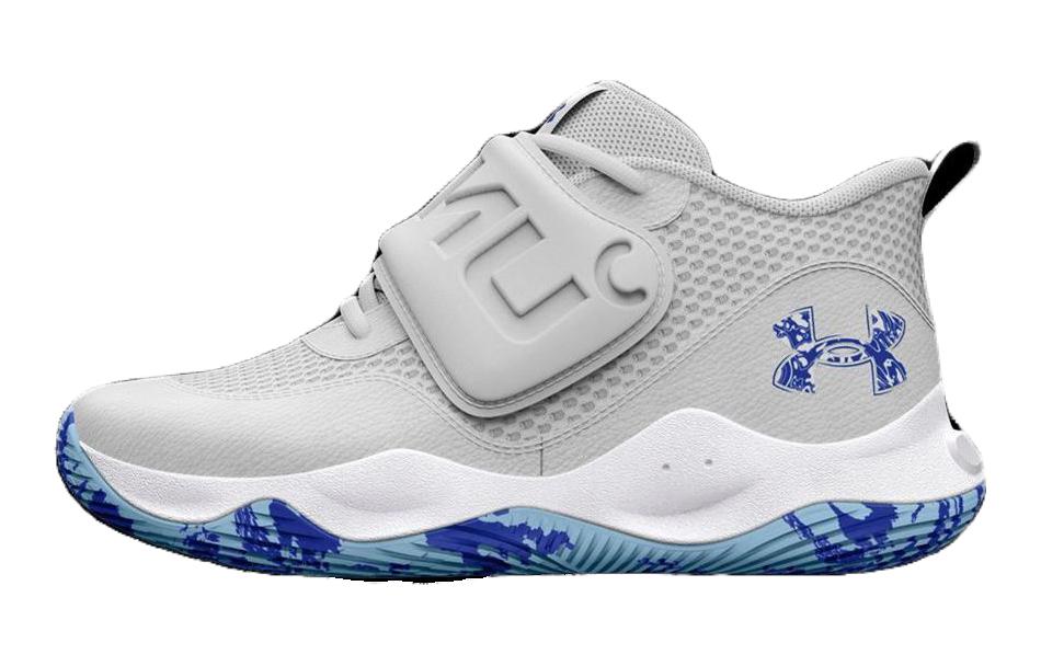 (Youth) Under Armour Zone BB 2 'Mod Grey Team Royal' 3026638-102