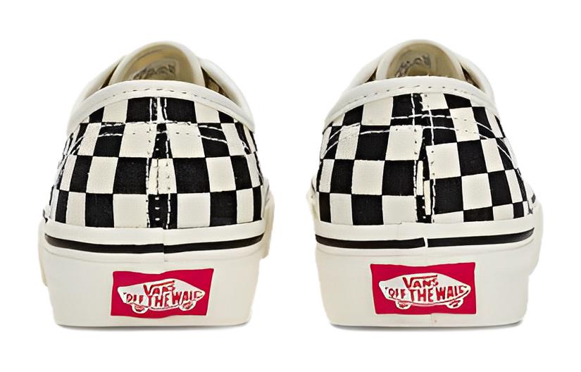 Shop (JR) Kasut Vans Checkerboard Authentic 'Marshmallow Black' VN000WWXKIG