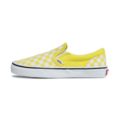 (Youth) Vans Classic Slip-On Synthetic Shoes 'Yellow White'