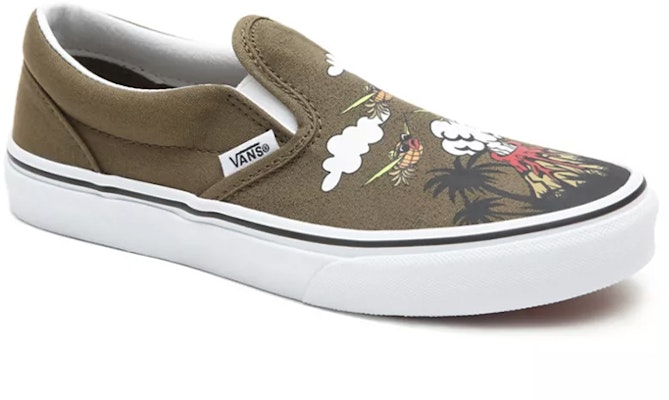 Vans Classic Slip-On Army Green VN0A4UH80I2 Lookbook Vans Classic Slip-On Army Green VN0A4UH80I2