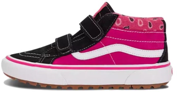 (JR) Vans Paisley Sk8-Mid Reissue 'Pink Black' Merah Jambu Hitam VN0A5KROB9P Buy (JR) Vans Paisley Sk8-Mid Reissue 'Pink Black' Merah Jambu Hitam VN0A5KROB9P