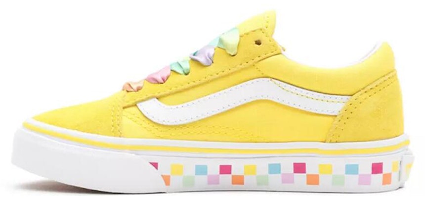 (Youth) Vans Rainbow Lace Old Skool 'Yellow' VN0A4BUU32X Buy (Youth) Vans Rainbow Lace Old Skool 'Yellow' VN0A4BUU32X