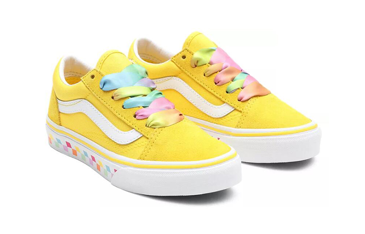 Lookbook (JR) 반스 레인보우 올드스쿨 옐로우 (Vans Rainbow Old Skool Yellow) VN0A4BUU32X