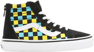 (Youth) Vans Sk8-Hi Zip 'Neon Glow Checkerboard' VN0A4UI430M (Youth) Vans Sk8-Hi Zip 'Neon Glow Checkerboard' VN0A4UI430M
