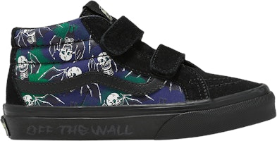 (Youth) Vans Sk8-Mid Reissue V 'Glow-In-The-Dark Skull Print' VN0A38HHBOV (Youth) Vans Sk8-Mid Reissue V 'Glow-In-The-Dark Skull Print' VN0A38HHBOV