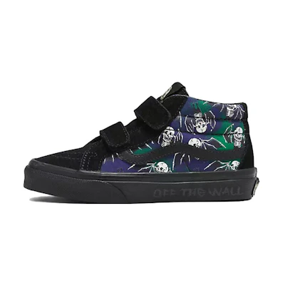 (Youth) Vans Sk8-Mid Reissue V 'Glow-In-The-Dark Skull Print'