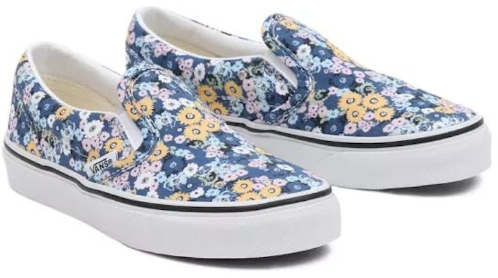 (Youth) Vans Slip-On Floral Shoes 'Blue Yellow' VN0A7Q5GAS2 Lookbook (Youth) Vans Slip-On Floral Shoes 'Blue Yellow' VN0A7Q5GAS2