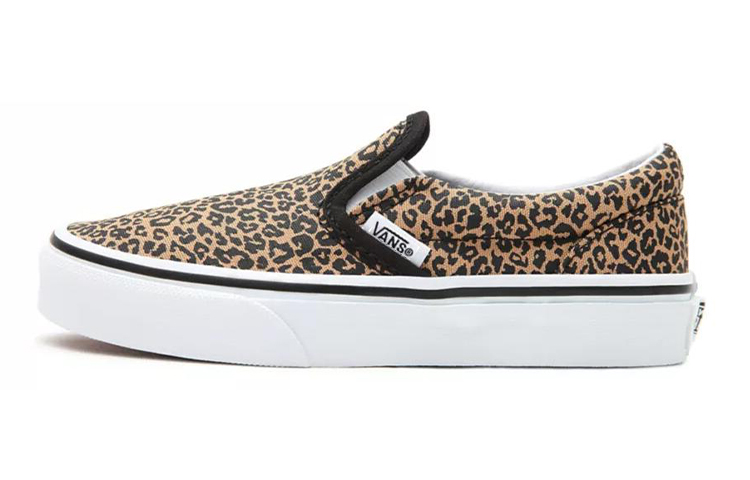 (Youth) Vans slip-on Leopard Print Yellow/White VN0A4UH8YS5