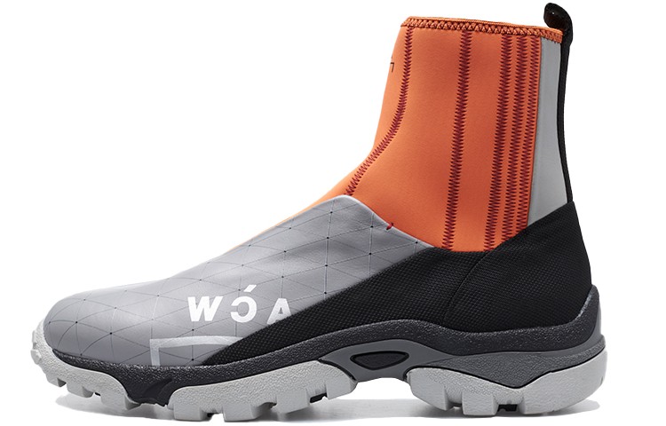 A-Cold-Wall * High-Top 'Bright Orange Logo Print' ACWUF052-BROR