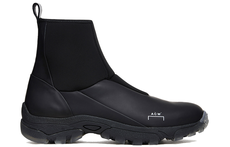 Order A-Cold-Wall * High-Top Slip-On 'Black Leather' ACWUF029A-BLACK