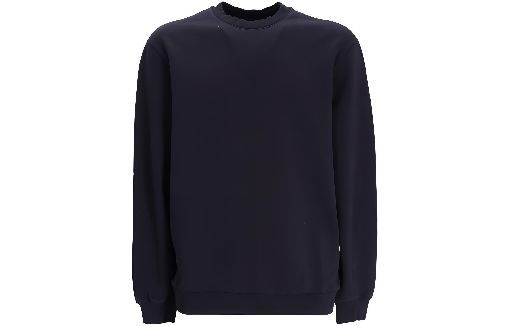 A-COLD-WALL* Black Cotton Crewneck Long Sleeve Sweatshirt ACWMW176-ONYX