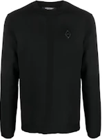 A-COLD-WALL* Black Crewneck Logo Patch Long Sleeve Sweatshirt ACWMK090-BLACK A-COLD-WALL* Black Crewneck Logo Patch Long Sleeve Sweatshirt ACWMK090-BLACK
