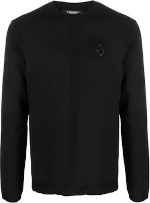 A-COLD-WALL* 黑色圓領徽標補丁長袖運動衫 ACWMK090-BLACK Buy A-COLD-WALL* 黑色圓領徽標補丁長袖運動衫 ACWMK090-BLACK