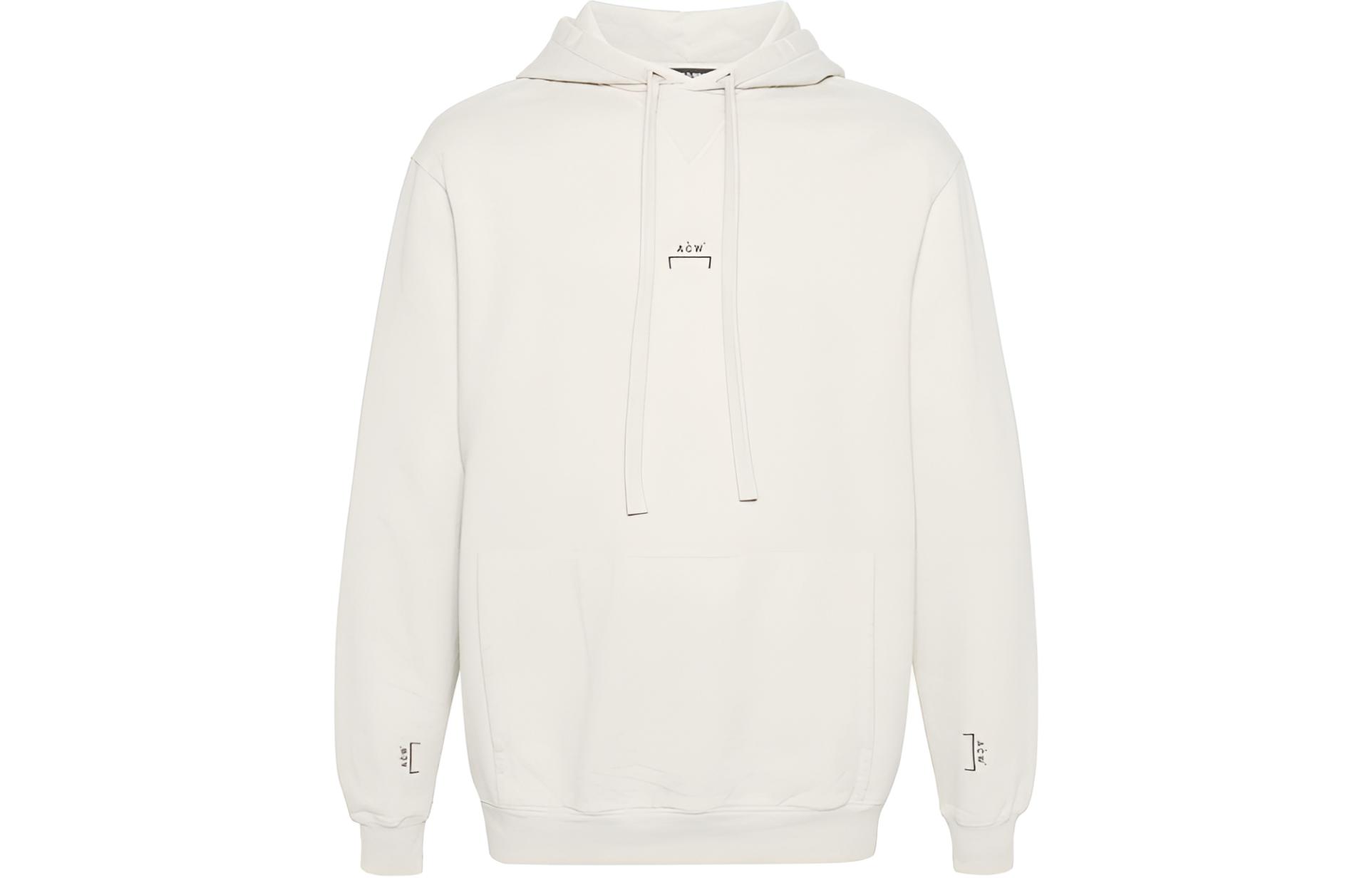 A-COLD-WALL* Bone White Textured Knit Ribbed Trim Hoodie ACWMW178-BONE