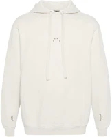 A-COLD-WALL* Bone White Textured Knit Ribbed Trim Hoodie ACWMW178-BONE A-COLD-WALL* Bone White Textured Knit Ribbed Trim Hoodie ACWMW178-BONE