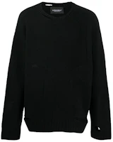 A-COLD-WALL* Distressed Oversized Pullover Sweatshirt Black - . ACWMK015E A-COLD-WALL* Distressed Oversized Pullover Sweatshirt Black - . ACWMK015E