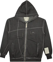 A-COLD-WALL* Drawstring Zip-Up Hoodie Grey Long Sleeve CW9SMF10AP-GREY A-COLD-WALL* Drawstring Zip-Up Hoodie Grey Long Sleeve CW9SMF10AP-GREY