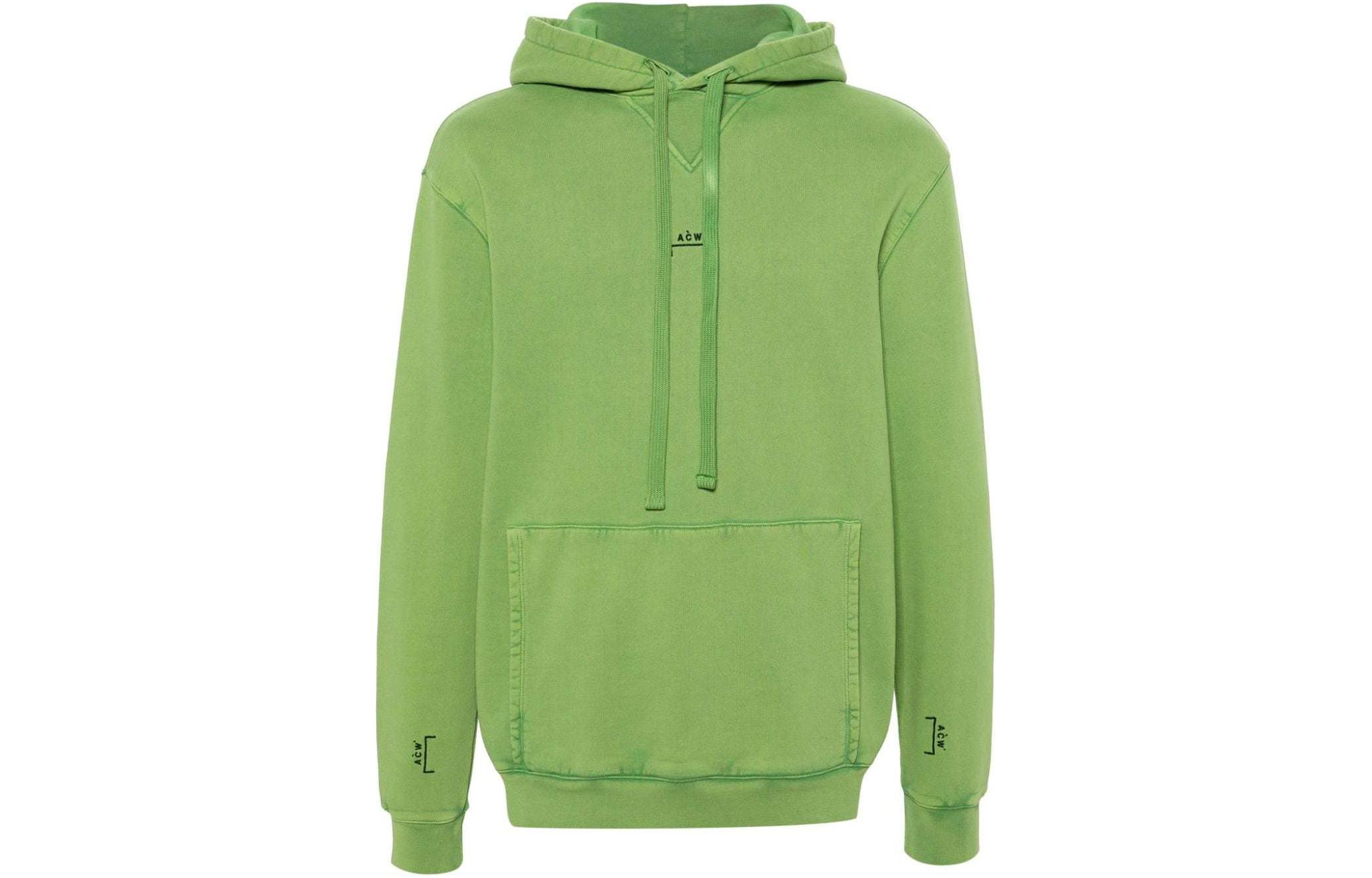 A-COLD-WALL* Embroidered Logo Oversized Hoodie Green Men’s ACWMW178-VOLTGREEN