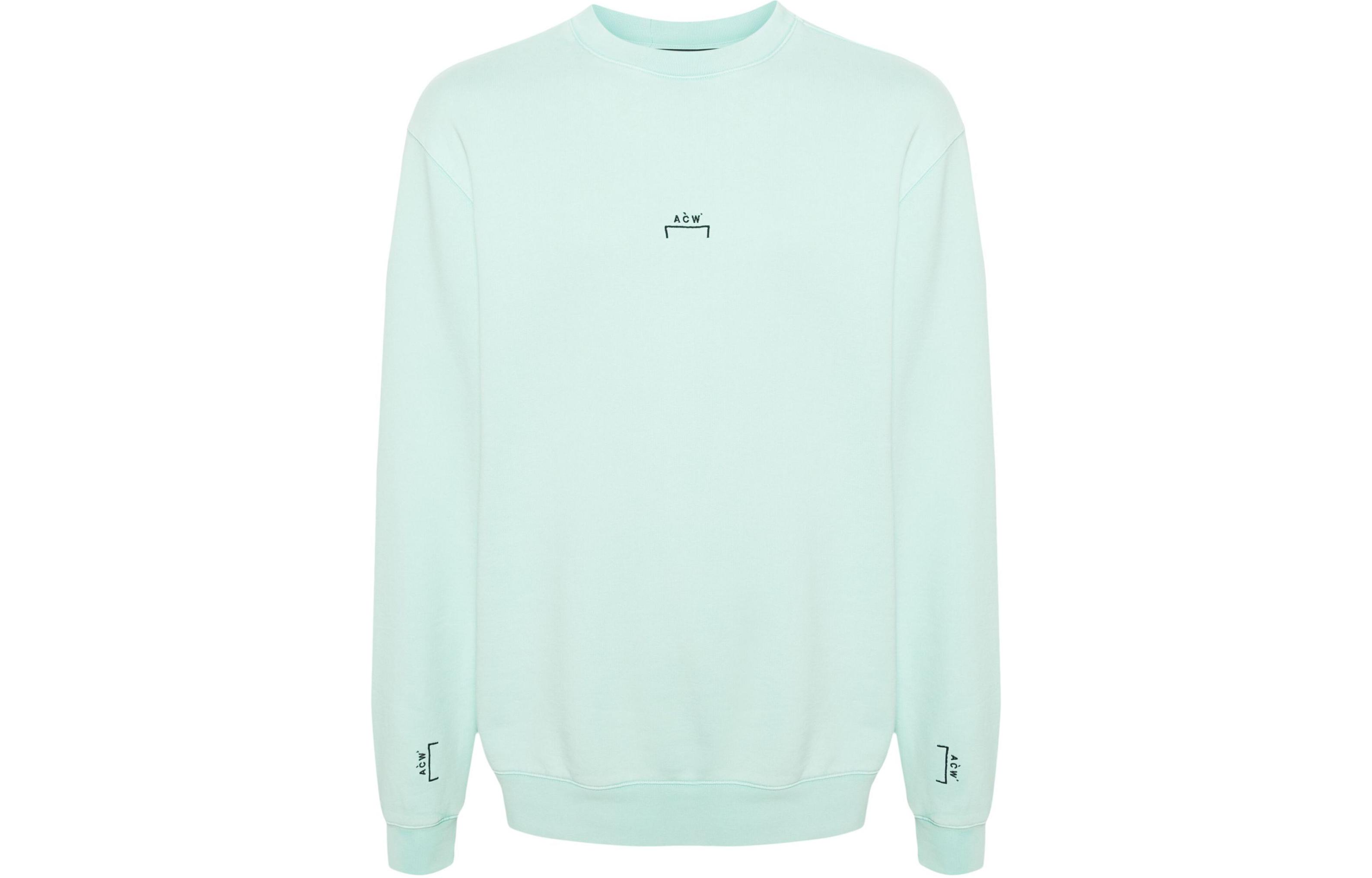 A-COLD-WALL* Embroidered Logo Sweatshirt Teal ACWMW176-FADED-TURQUOISE