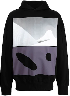 A-COLD-WALL* FW21 拼色抽象印花连帽衫 黑色 ACWMW054-BLACK Buy A-COLD-WALL* FW21 拼色抽象印花连帽衫 黑色 ACWMW054-BLACK