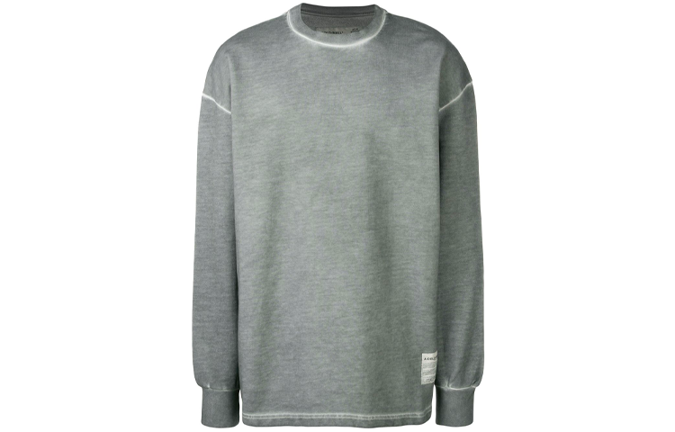 A-COLD-WALL* FW21 Logo Crewneck Oversized Sweatshirt Men’s Grey CW9MF15-GREY