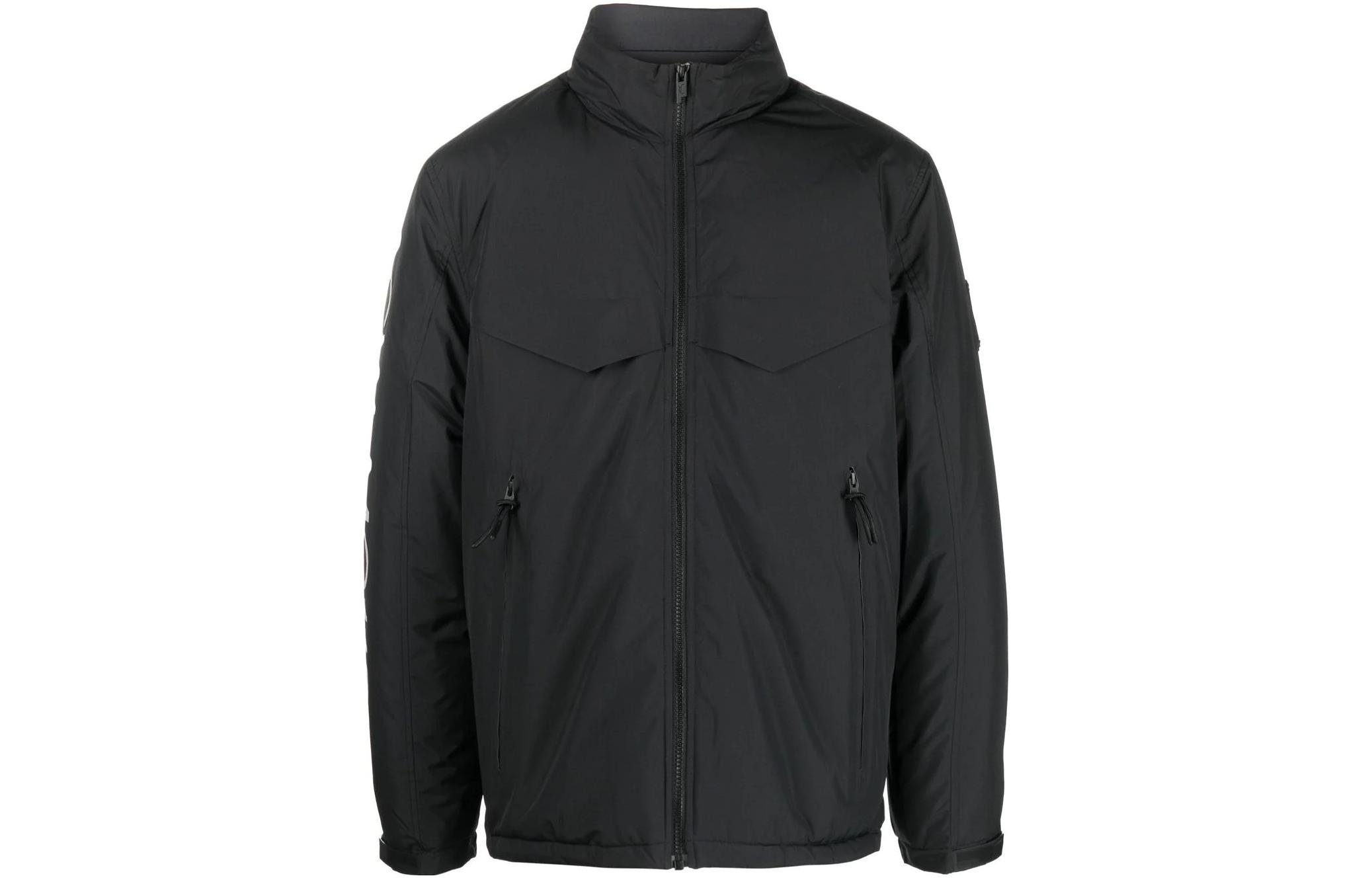 A-COLD-WALL* FW22 Black Letter Print High-Neck Jacket ACWMO112-BLACK