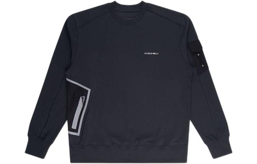 A-COLD-WALL* FW22 Black Pullover Sweatshirt with Logo Print ACWMW079-BLACK