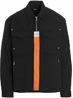 A-COLD-WALL* FW22 Black Zip-Up Jacket with Back Letter Print. ACWMSH064-BLACK A-COLD-WALL* FW22 Black Zip-Up Jacket with Back Letter Print. ACWMSH064-BLACK