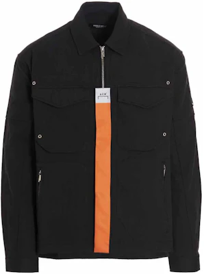 A-COLD-WALL* FW22 Jaket Hitam Zip-Up dengan Cetak Huruf di Belakang. ACWMSH064-BLACK Buy A-COLD-WALL* FW22 Jaket Hitam Zip-Up dengan Cetak Huruf di Belakang. ACWMSH064-BLACK