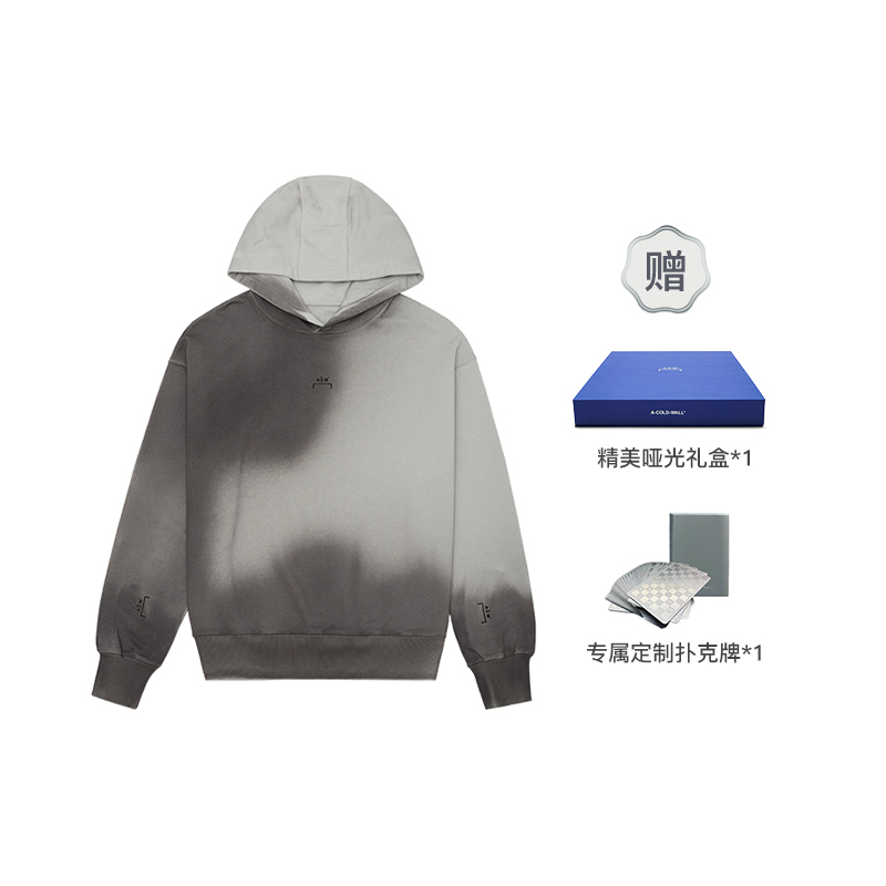 A-COLD-WALL* FW22 Gradient Logo Embroidered Hoodie Unisex Black ACWMW106EX-BLACK