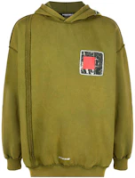 A-COLD-WALL* FW22 Green Pullover Sweatshirt with Applique Details Mens ACWMW088GREEN A-COLD-WALL* FW22 Green Pullover Sweatshirt with Applique Details Mens ACWMW088GREEN