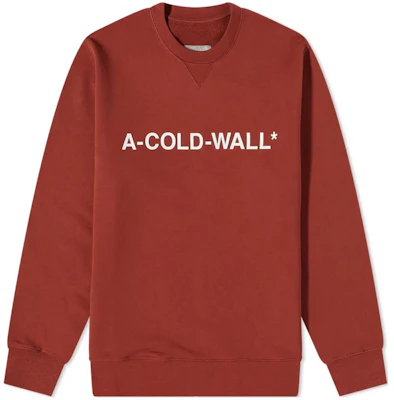 A-COLD-WALL* FW22 红色徽标印花圆领卫衣 ACWMW082-RD Buy A-COLD-WALL* FW22 红色徽标印花圆领卫衣 ACWMW082-RD