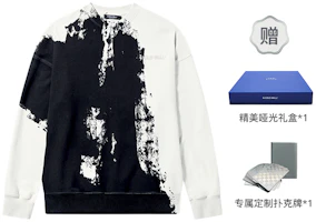 A-COLD-WALL* FW22 Spray Effect Oversized Crewneck Sweatshirt Black/White Men ACWMW087BLACK A-COLD-WALL* FW22 Spray Effect Oversized Crewneck Sweatshirt Black/White Men ACWMW087BLACK