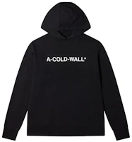 A-COLD-WALL* FW22 Unisex Logo Print Pullover Hoodie Black ACWMW083-BLACK A-COLD-WALL* FW22 Unisex Logo Print Pullover Hoodie Black ACWMW083-BLACK