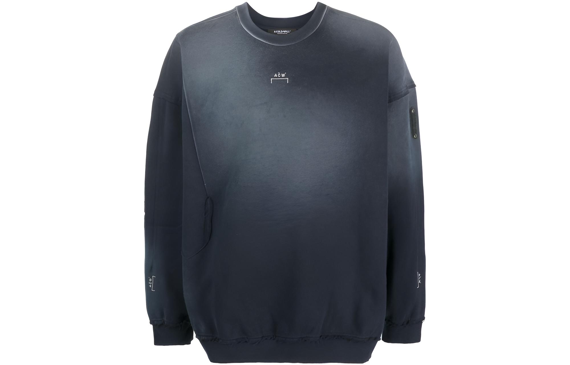 A-COLD-WALL* FW23 Gradient Stitch Navy Blue Crewneck Sweatshirt - ACWMW141-NAVY