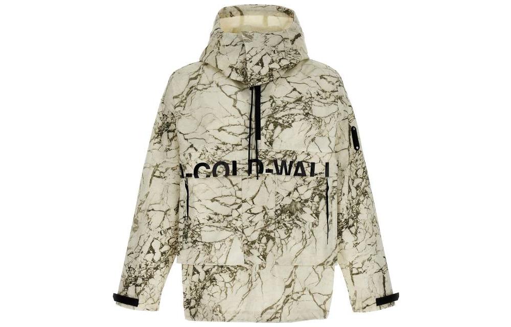 A-COLD-WALL* Green Letter-Pattern Hooded Jacket ACWMO158-MARPR