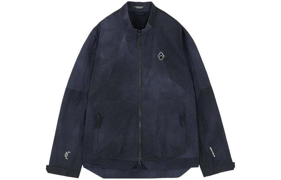A-COLD-WALL* Irregular Dyed Zip-Up Oversized Fit Jacket for Men ACWMSH085-BLAC